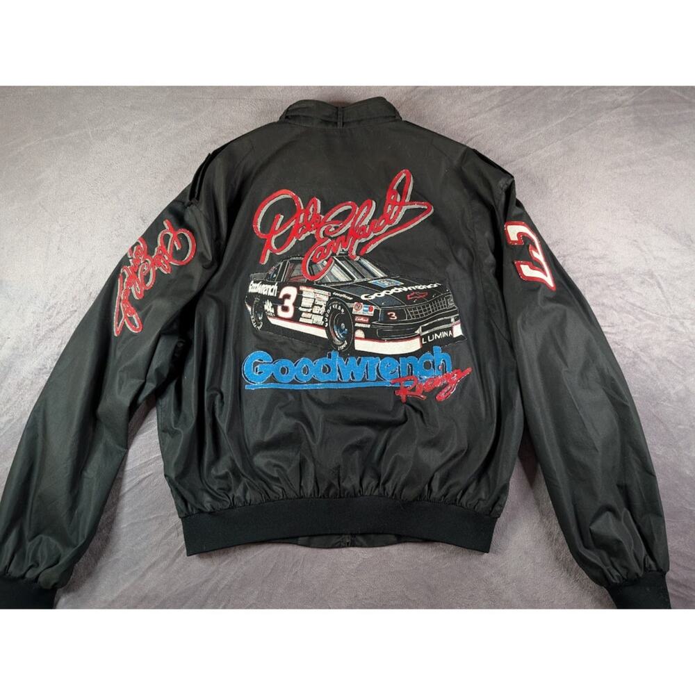 Vintage Members Only "Dale Earnhardt" Racer Jacket - Size 46 (US Medium)